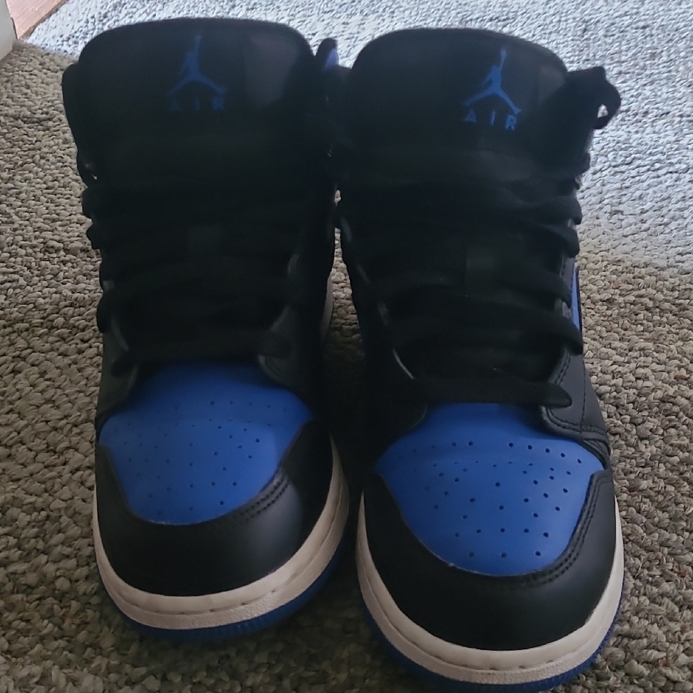 Kids Black and Blue Sneakers